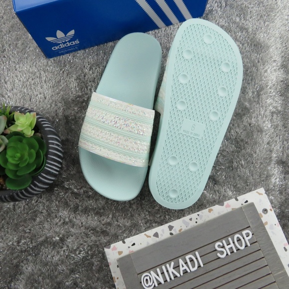 Adidas Sparkle Adilette Slides - Picture 6 of 6